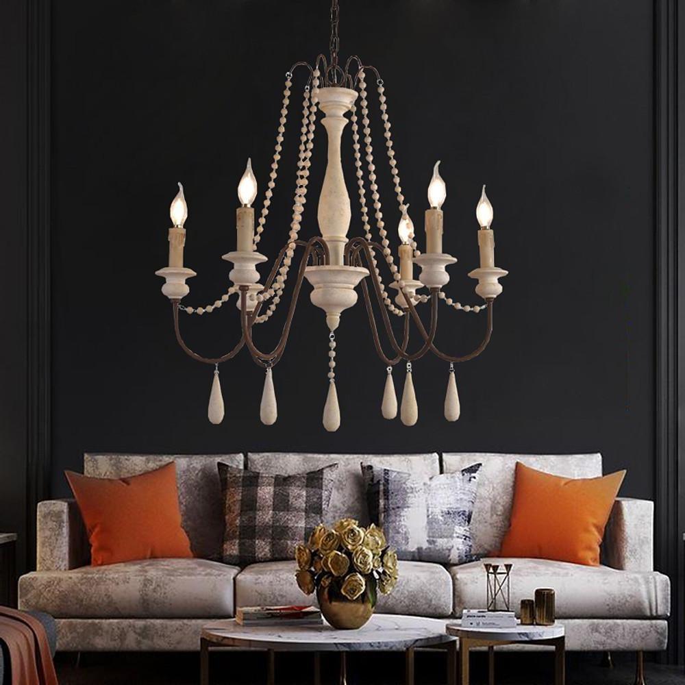 Candle Style Beaded Chandelier - Letslighting
