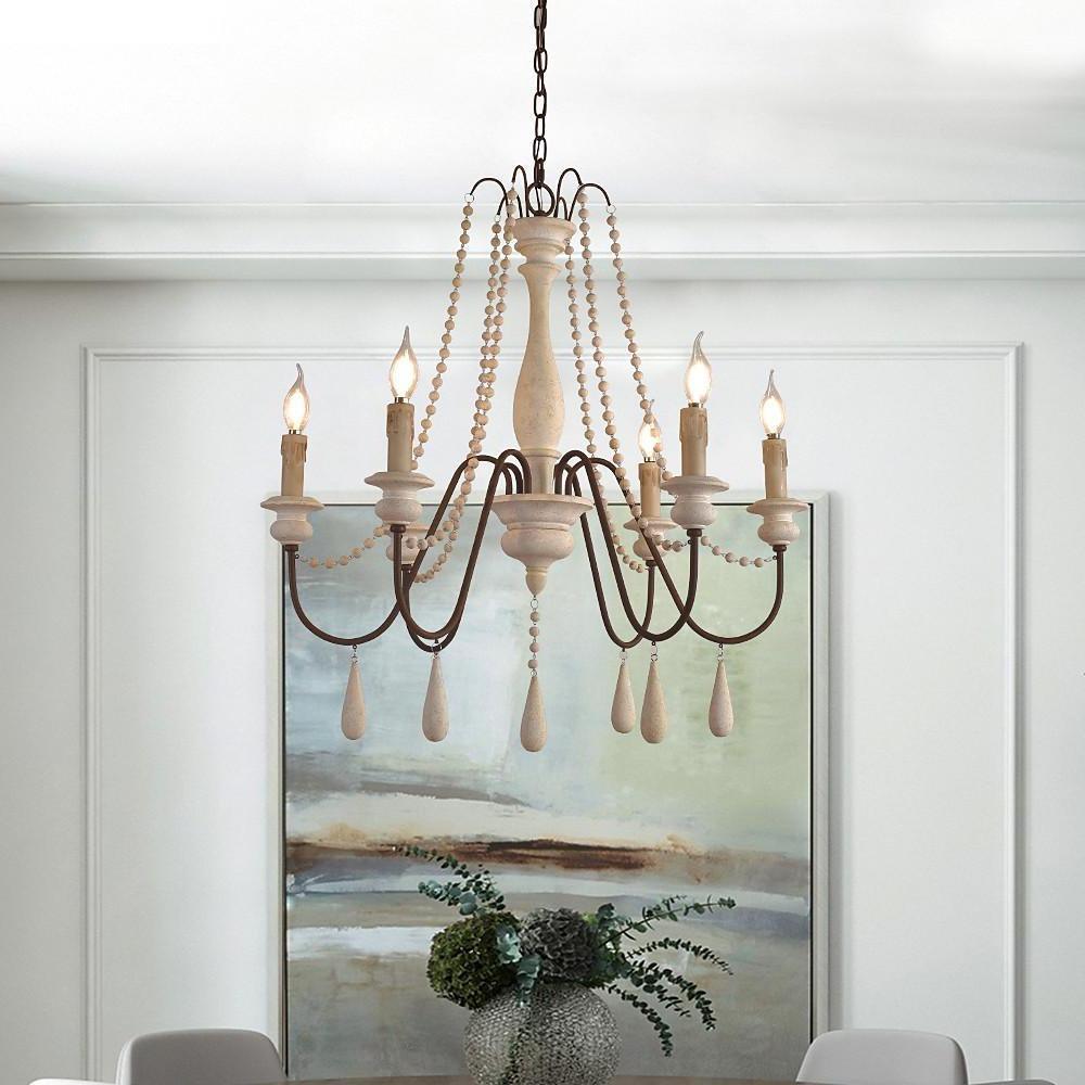 Candle Style Beaded Chandelier - Letslighting