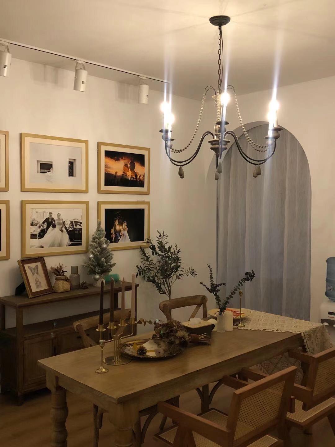 Candle Style Beaded Chandelier - Letslighting