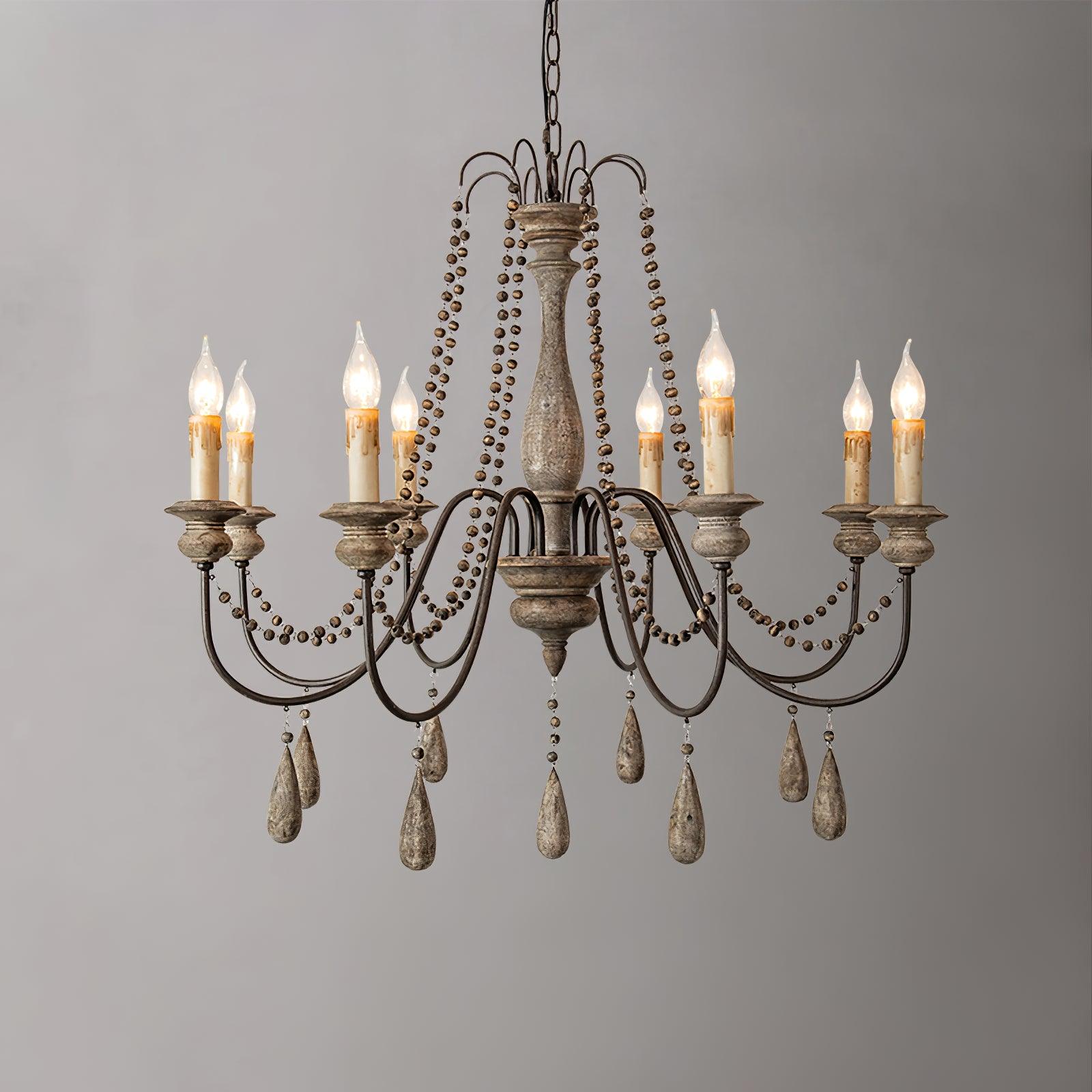 Candle Style Beaded Chandelier - Letslighting