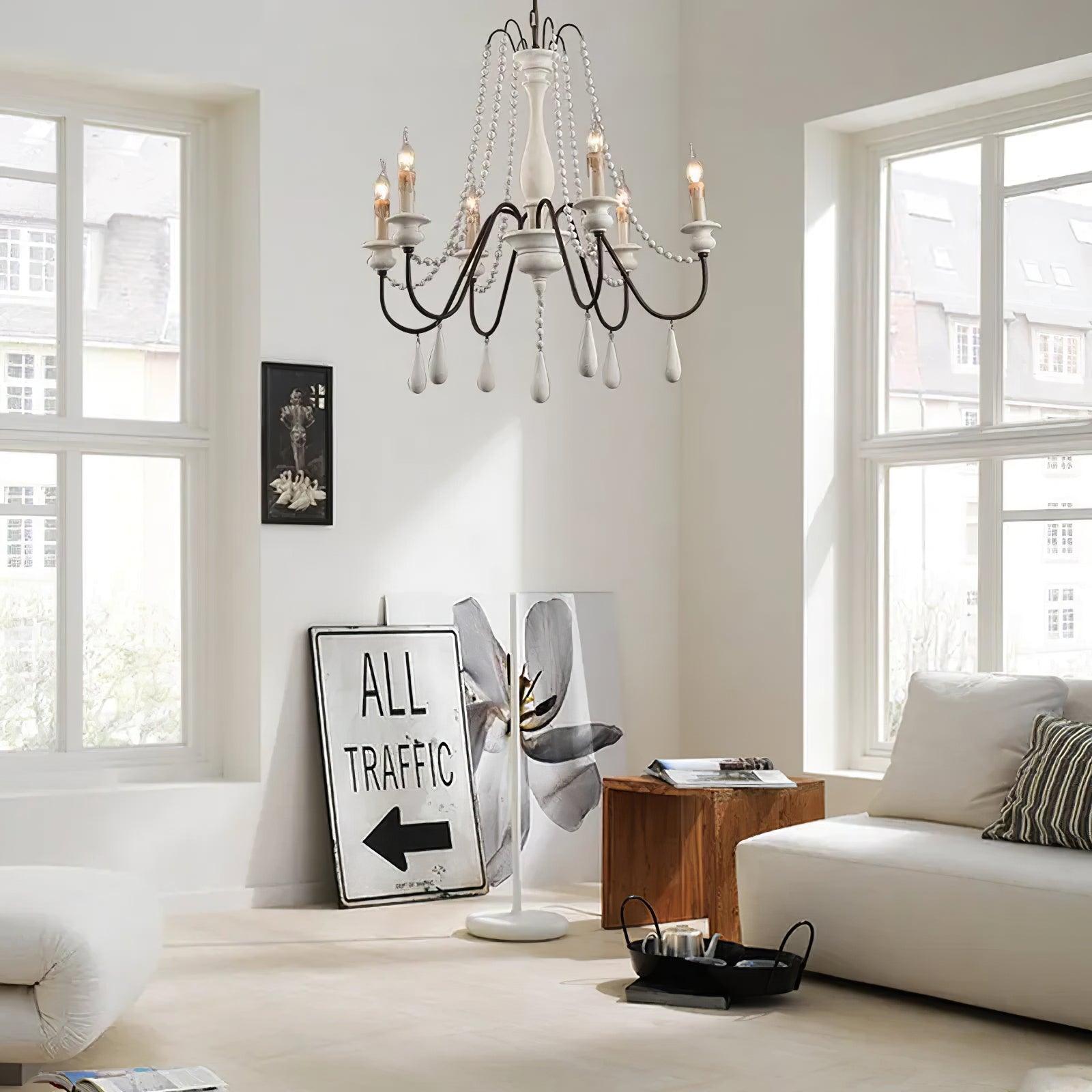 Candle Style Beaded Chandelier - Letslighting