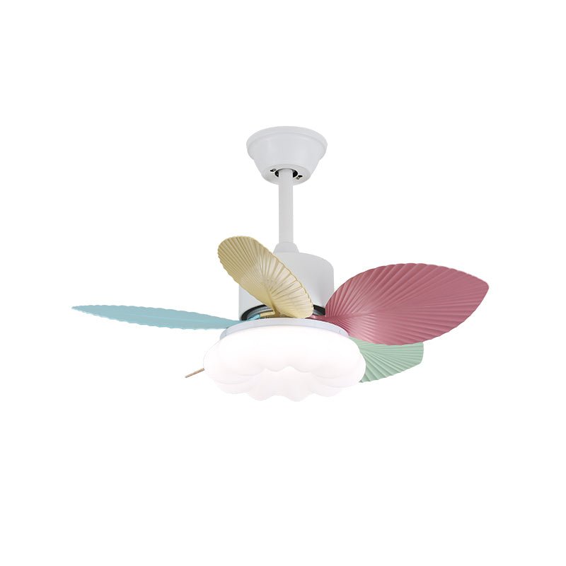 Ventilador de Techo con Lámpara Liora de Cristal Colorido