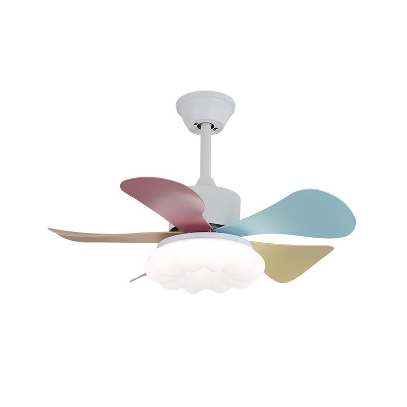 Ventilador de Techo con Lámpara Liora de Cristal Colorido