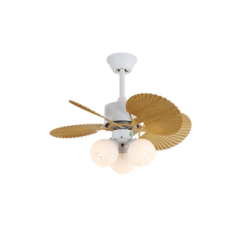 Ventilador de Techo Liora de Cristal Colorido, mostrando varios acabados