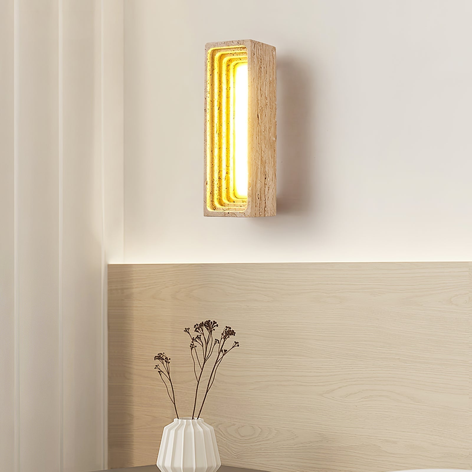 Atheila Travertine Wall Light - Letslighting