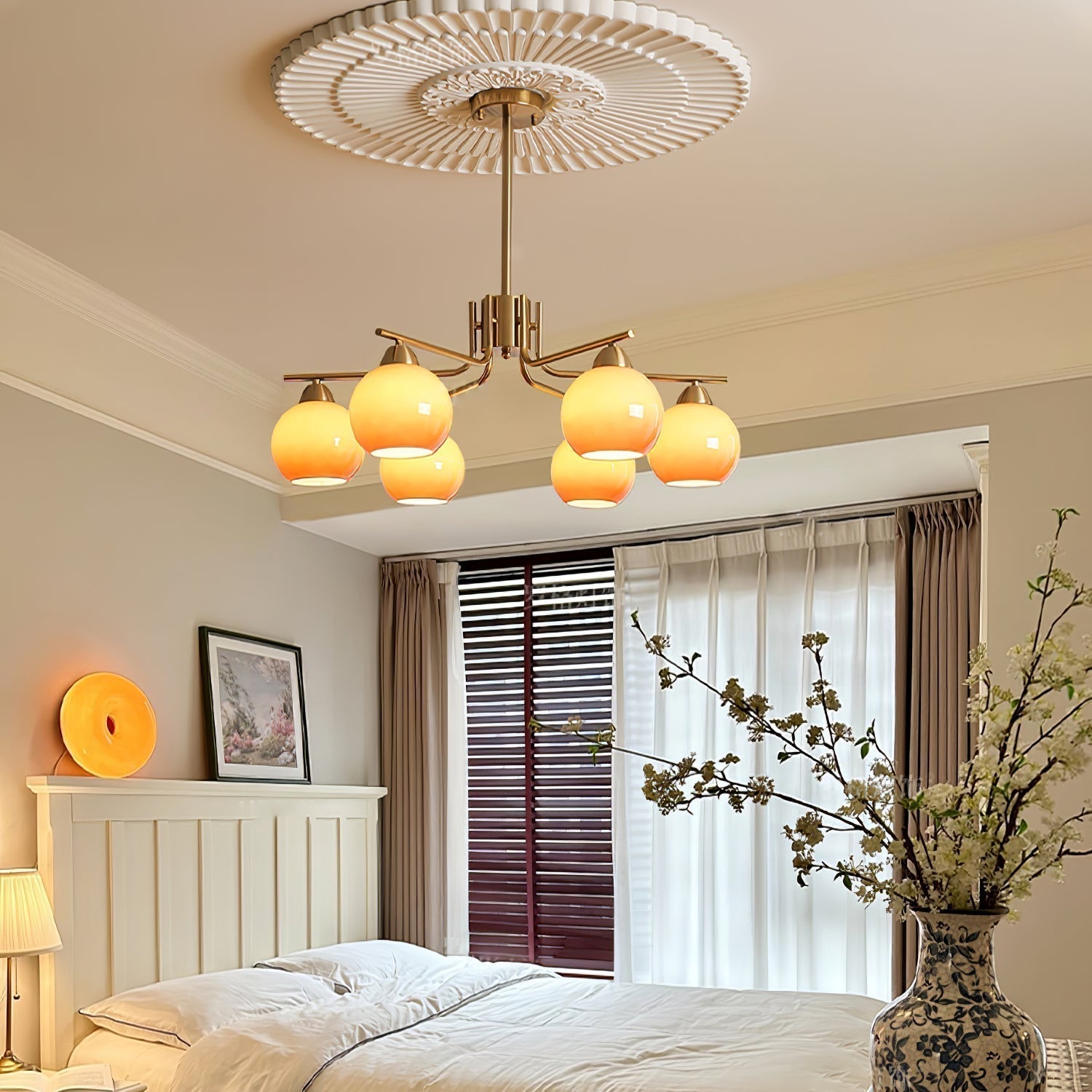 Caramel Sphere Chandelier - Letslighting