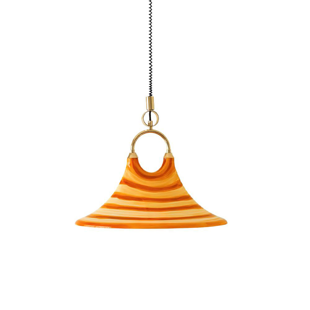 Aria Trumpet Individual Creativity Plastic Pendant Lamp - Lamp Copper