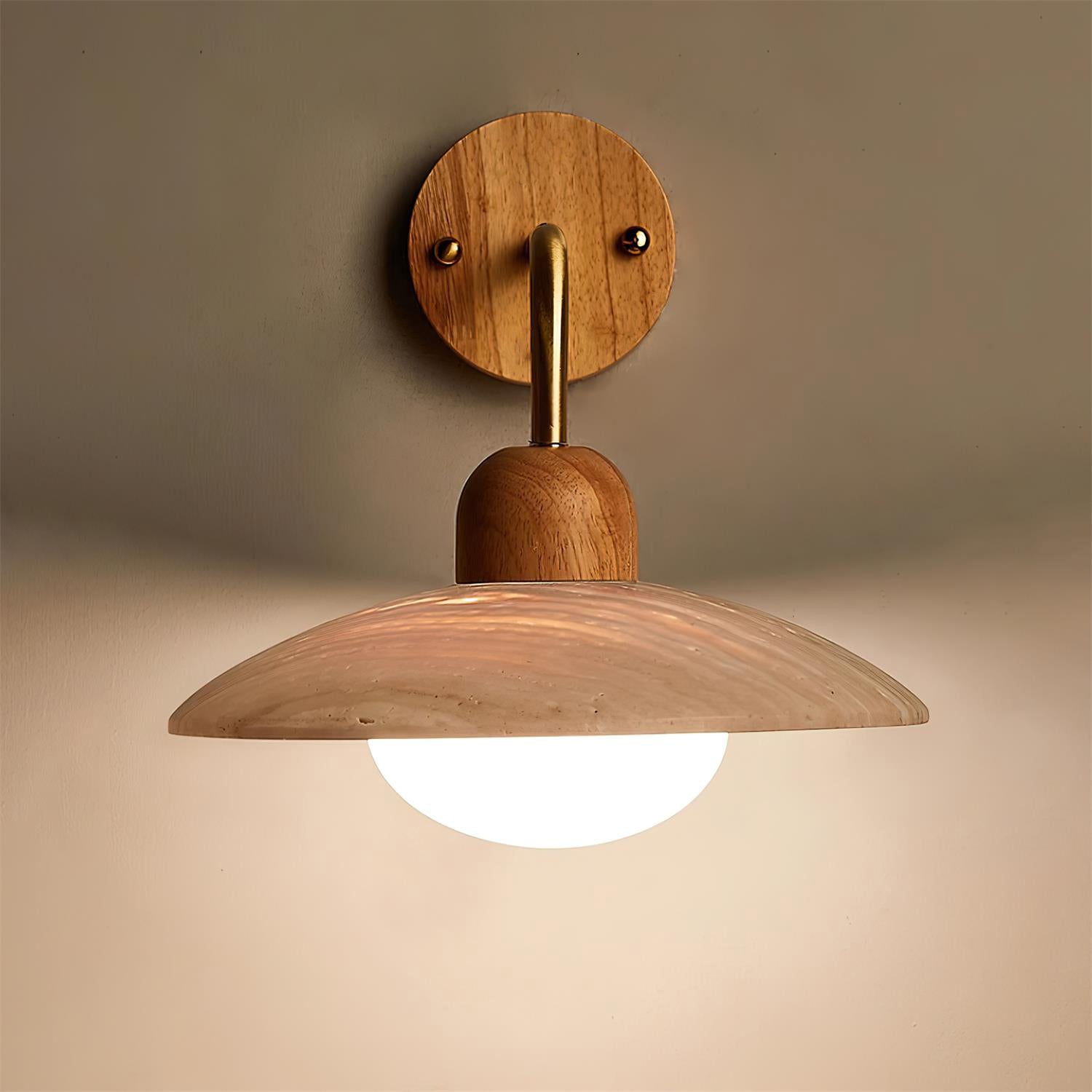 Aria Lámpara de Pared Vintage de Travertino