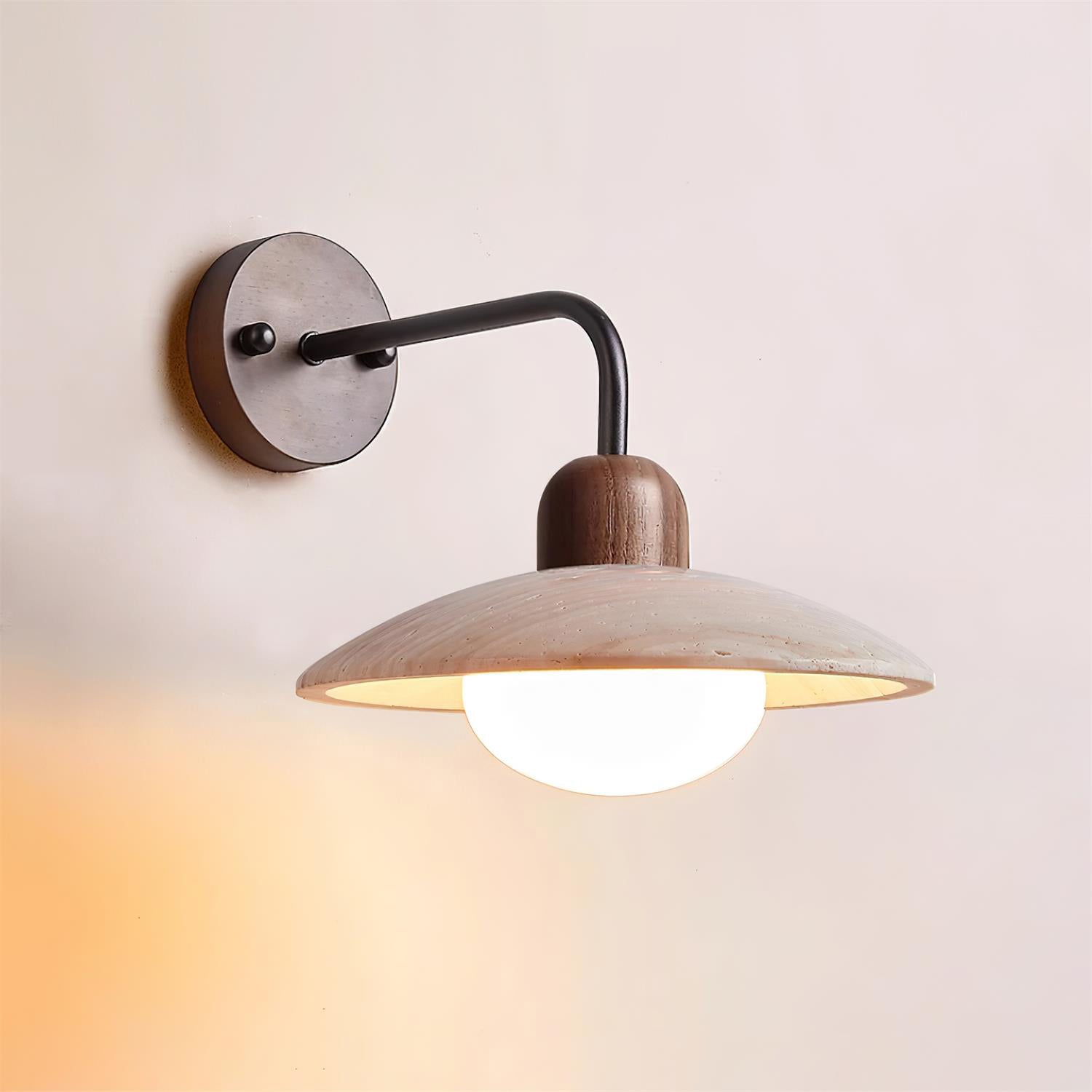 Aria Lámpara de Pared Vintage de Travertino