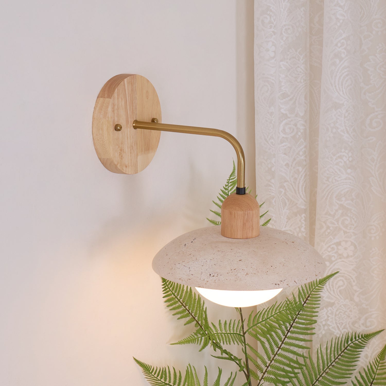 Aria Lámpara de Pared Vintage de Travertino