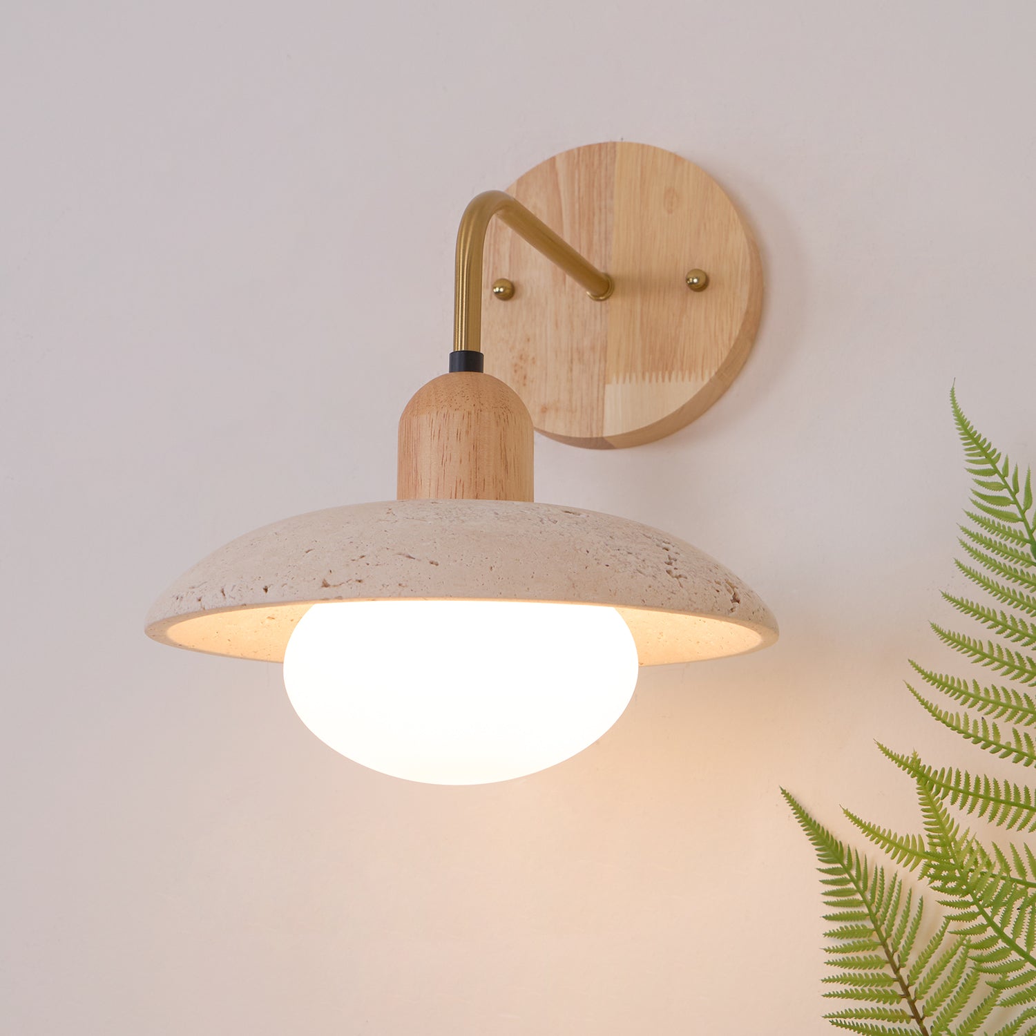 Aria Lámpara de Pared Vintage de Travertino