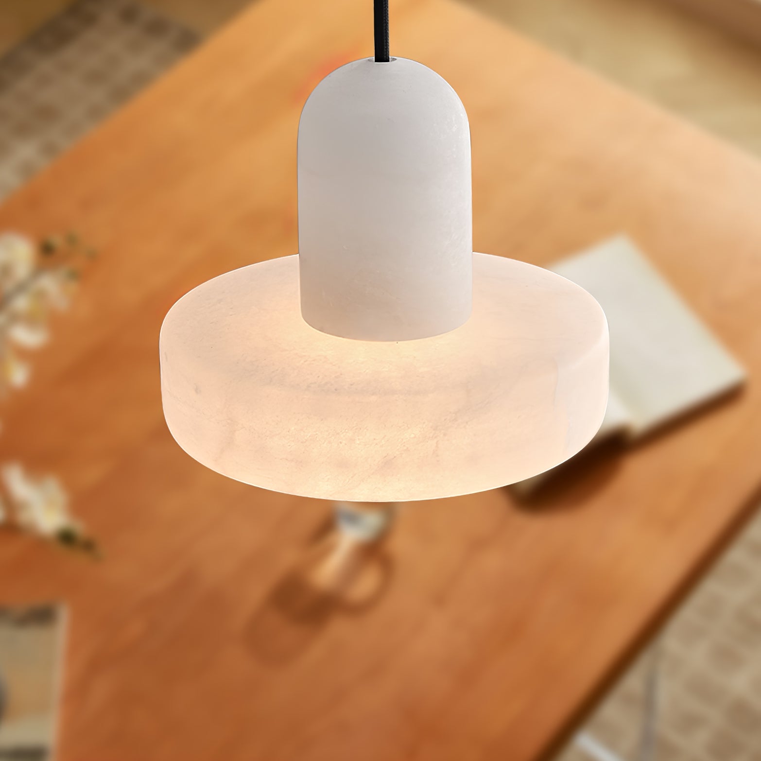 Lyvynos Stacked Alabaster Pendant Light - Letslighting