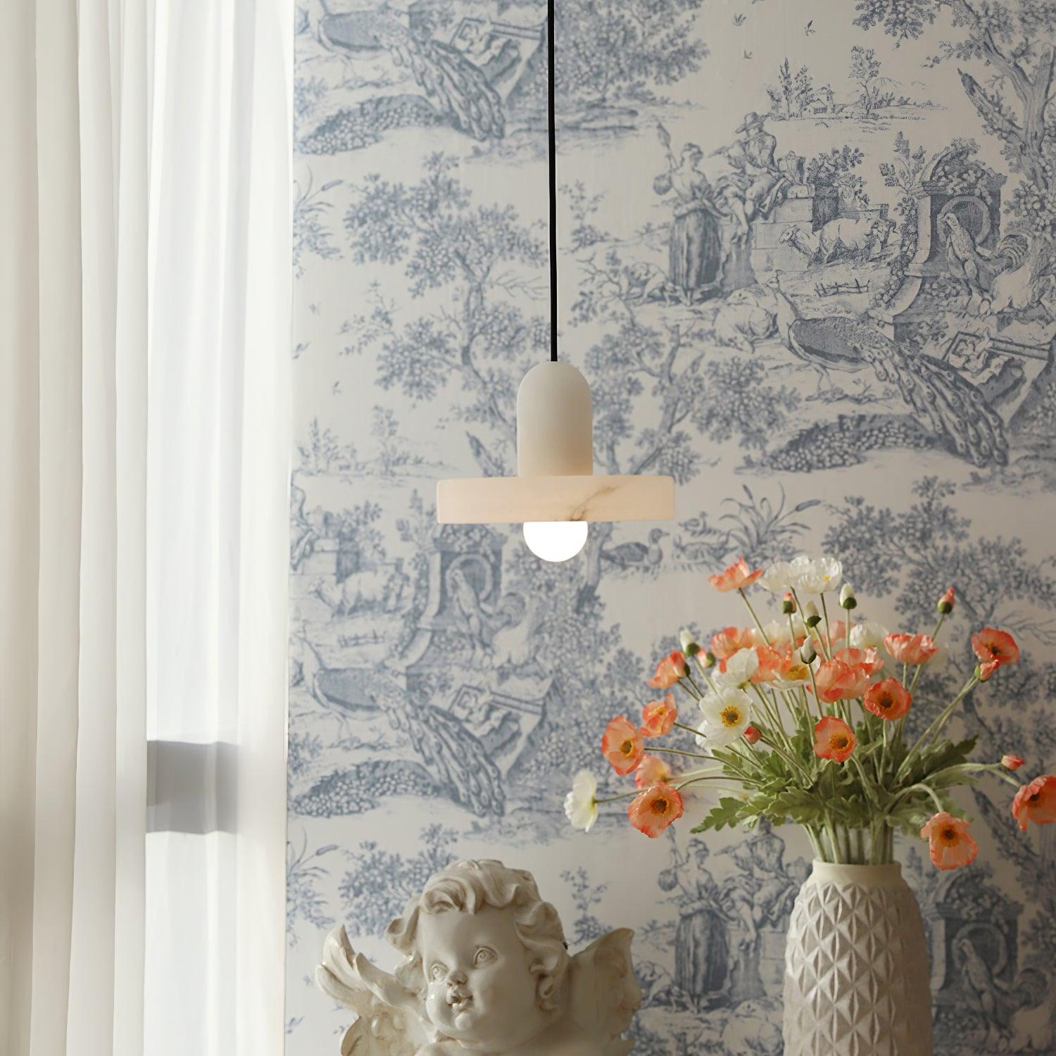 Lyvynos Stacked Alabaster Pendant Light - Letslighting