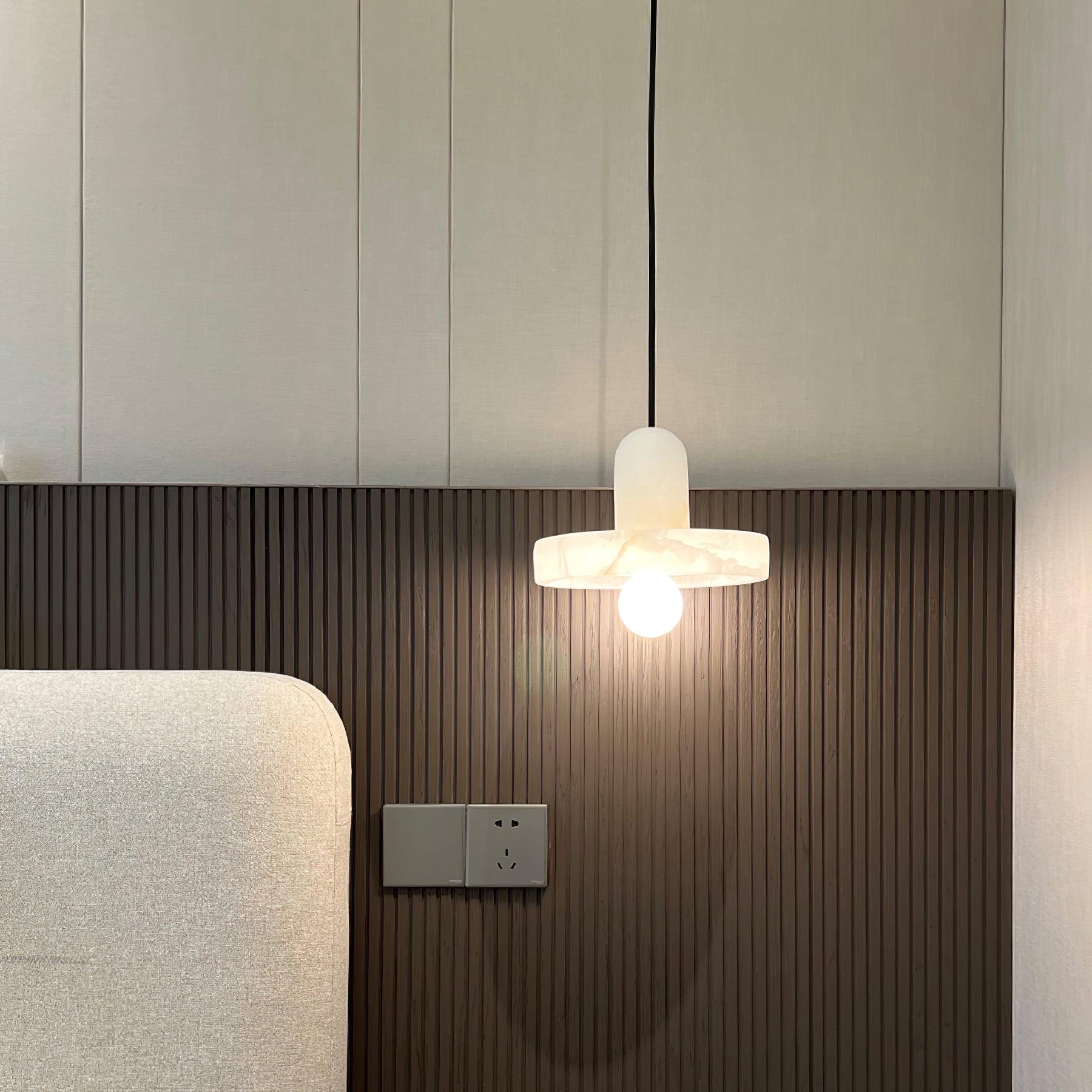Lyvynos Stacked Alabaster Pendant Light - Letslighting