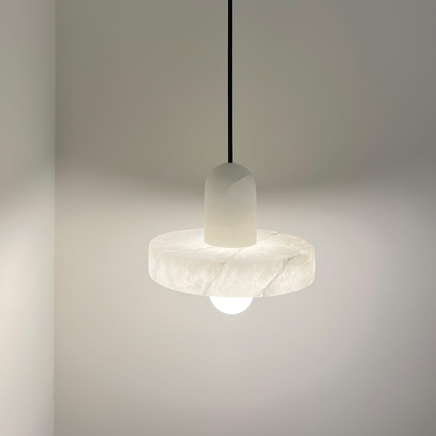 Lyvynos Stacked Alabaster Pendant Light - Letslighting
