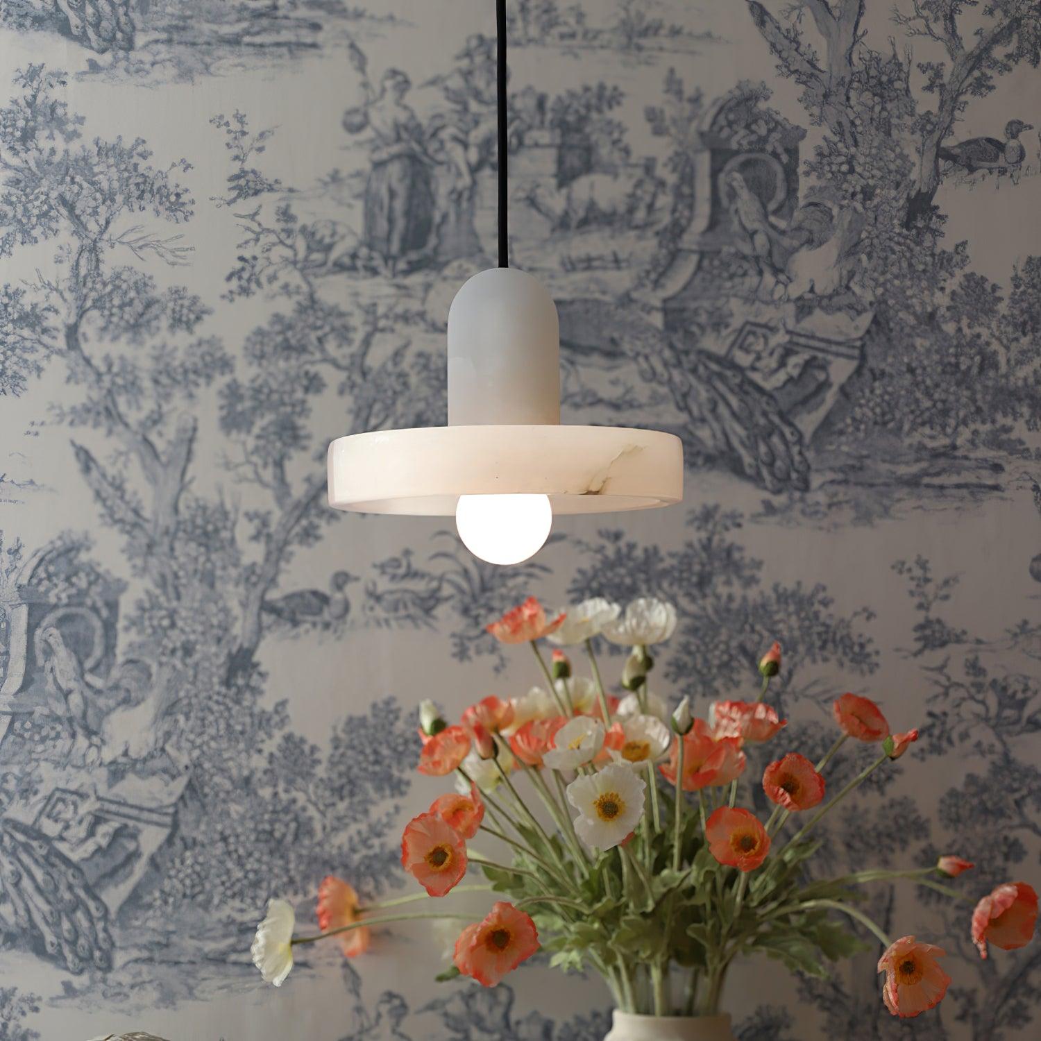 Lyvynos Stacked Alabaster Pendant Light - Letslighting
