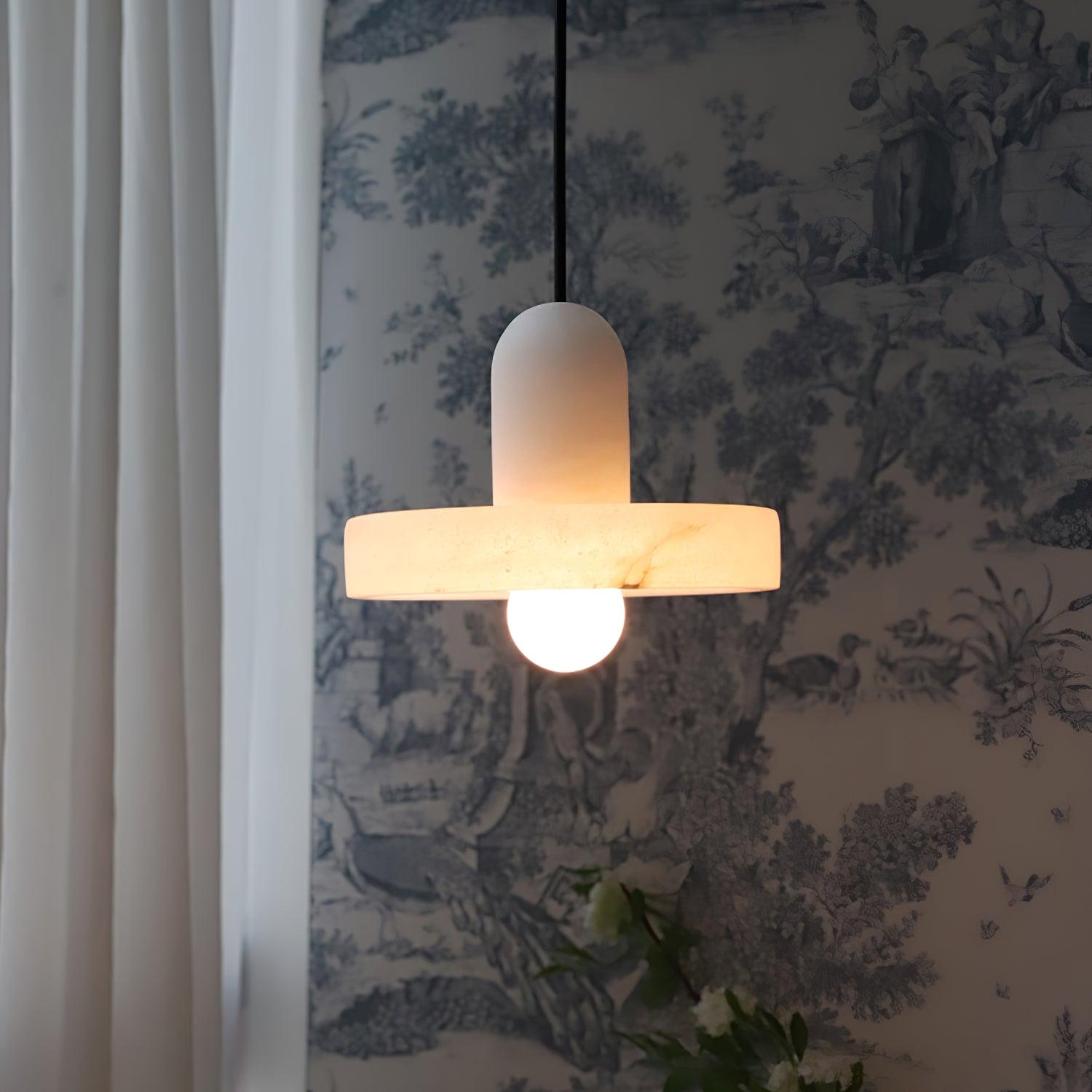 Lyvynos Stacked Alabaster Pendant Light - Letslighting