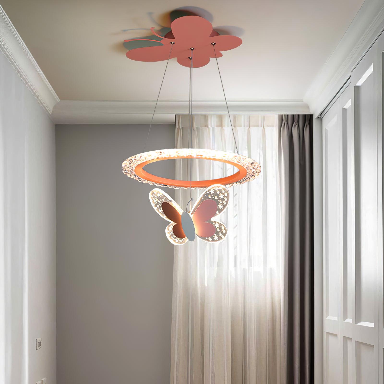 Cartoon Butterfly Acrylic Pendant Lamp - Letslighting