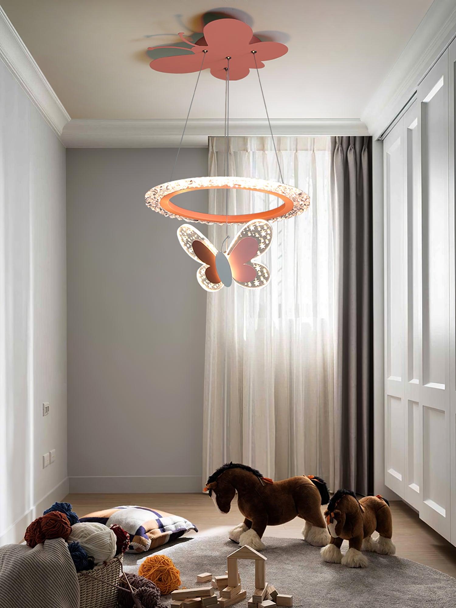 Cartoon Butterfly Acrylic Pendant Lamp - Letslighting