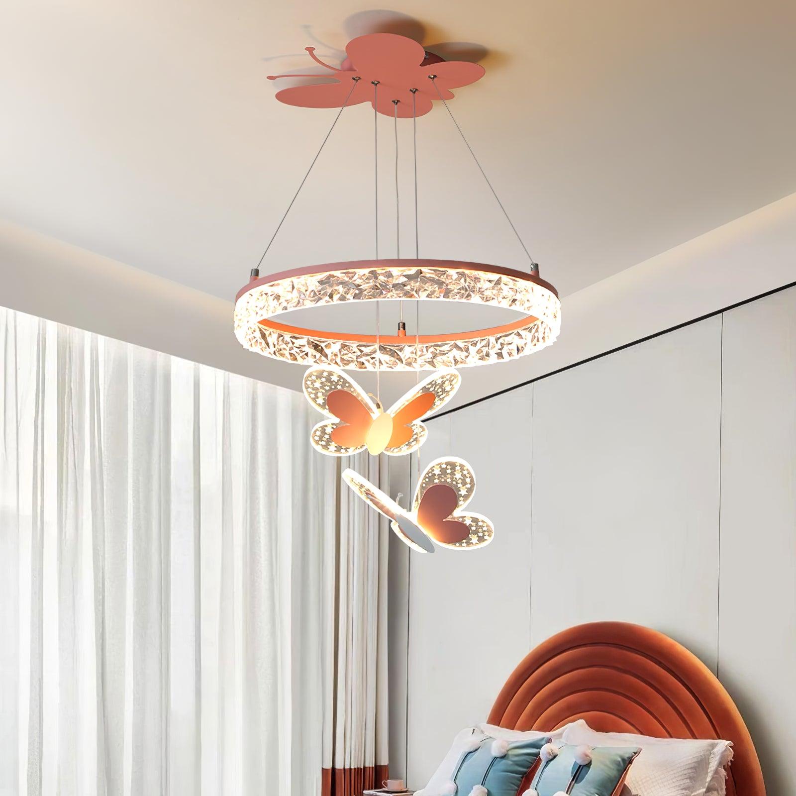 Cartoon Butterfly Acrylic Pendant Lamp - Letslighting