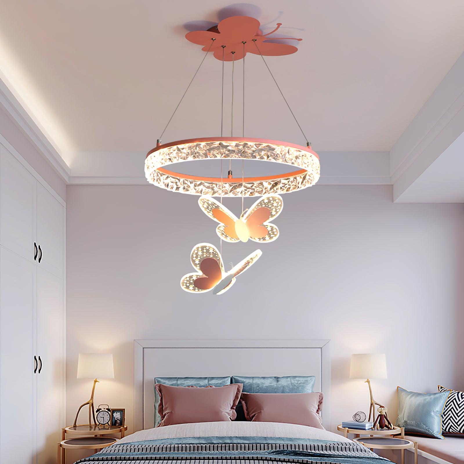 Cartoon Butterfly Acrylic Pendant Lamp - Letslighting