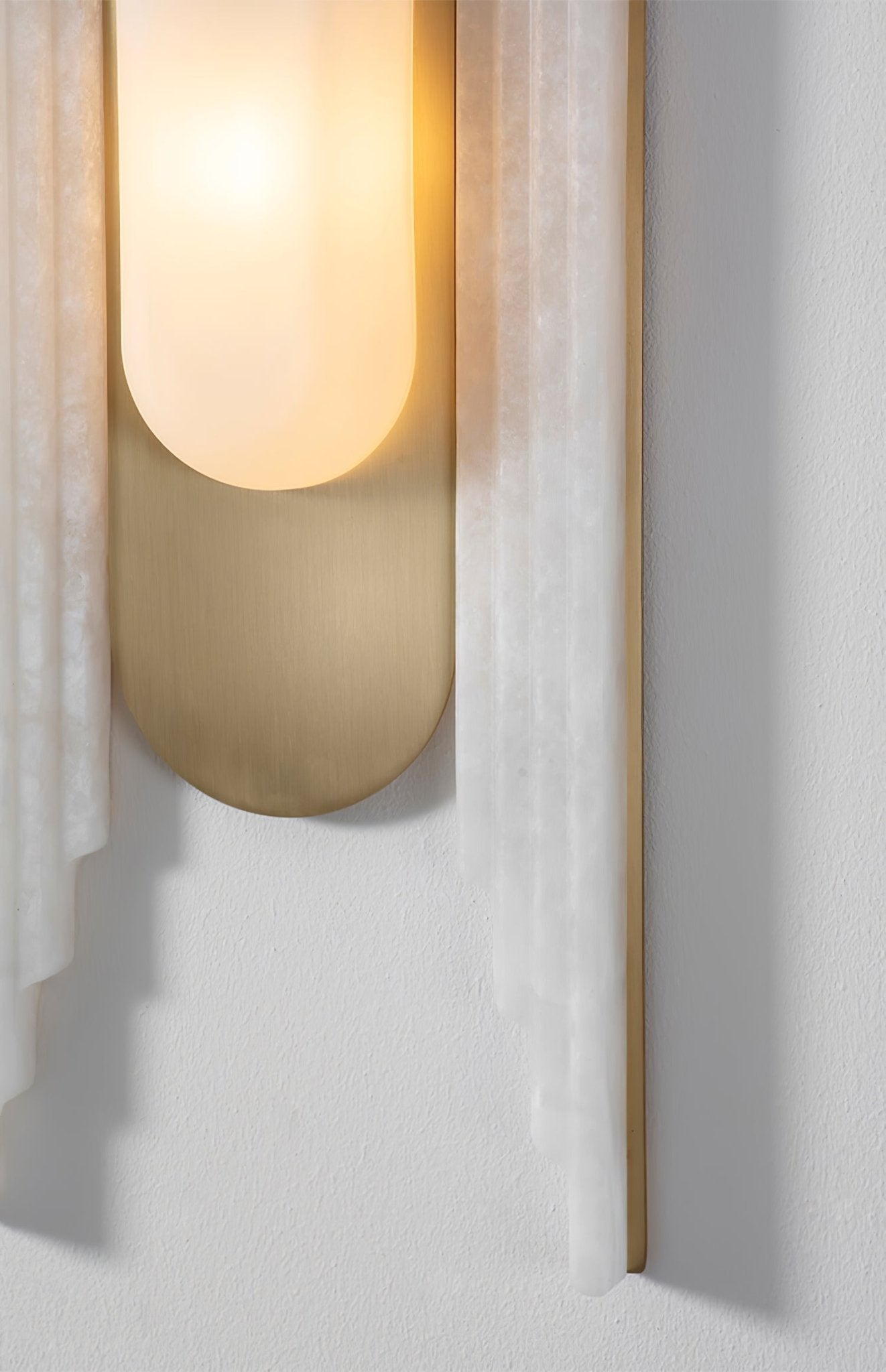 Sytalion Arch Alabaster Wall Light - Letslighting