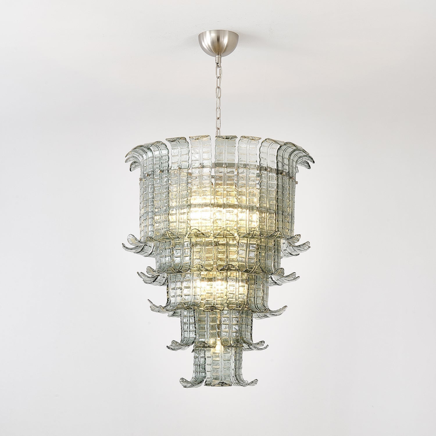 Aurora Chandelier Cascade Murano Glass Tiered Vintage - Letslighting