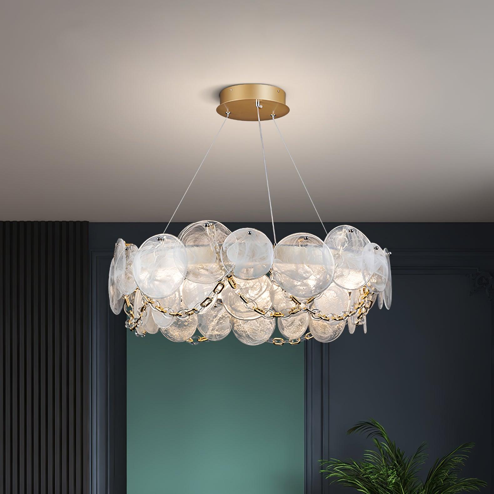 Ruby Luxury Glass Chandelier - Letslighting