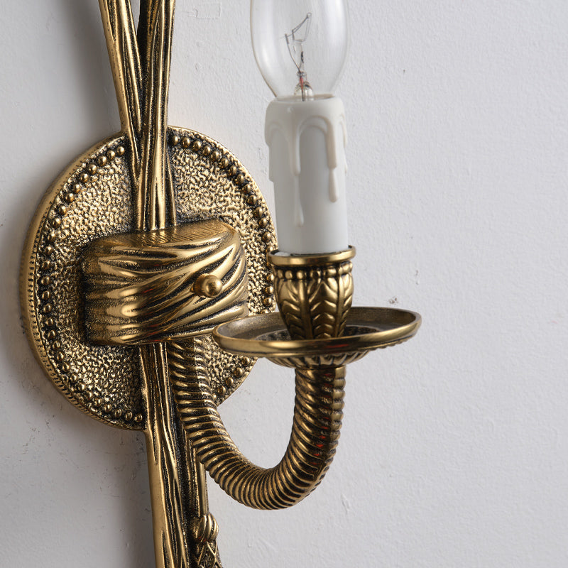 Juno Vintage Industrial Brass Metal Sconce Wall Lamp - Lamp Copper