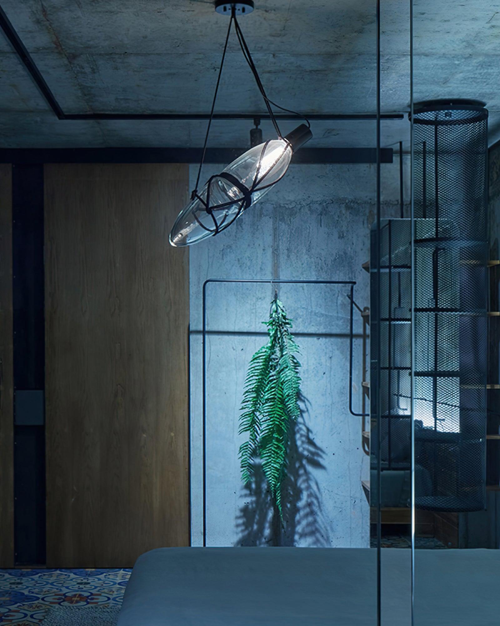 Castaway Bottle Glass Pendant Lamp - Letslighting