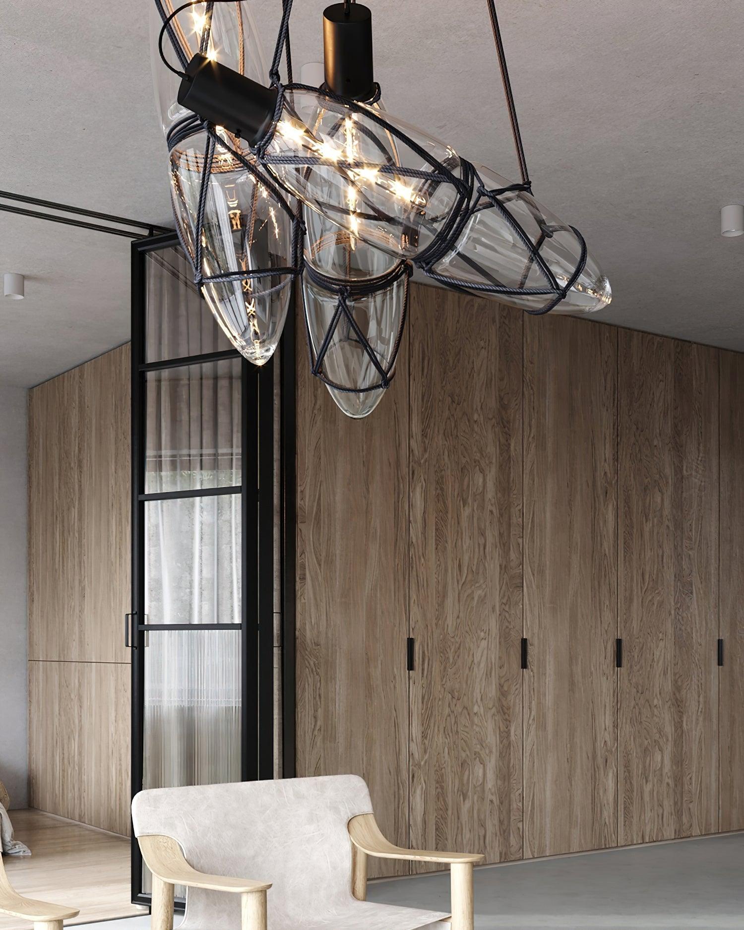 Castaway Bottle Glass Pendant Lamp - Letslighting