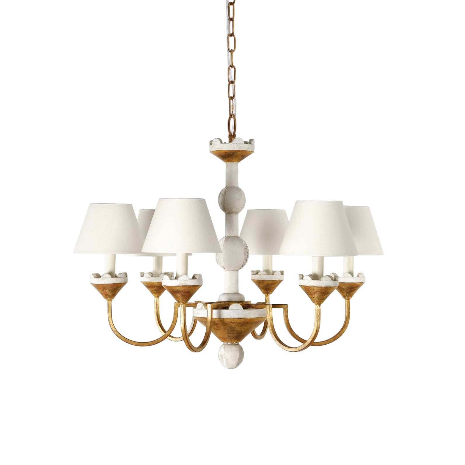 Quest Elegance Vintage Metal Fabric Chandelier - Lamp Copper