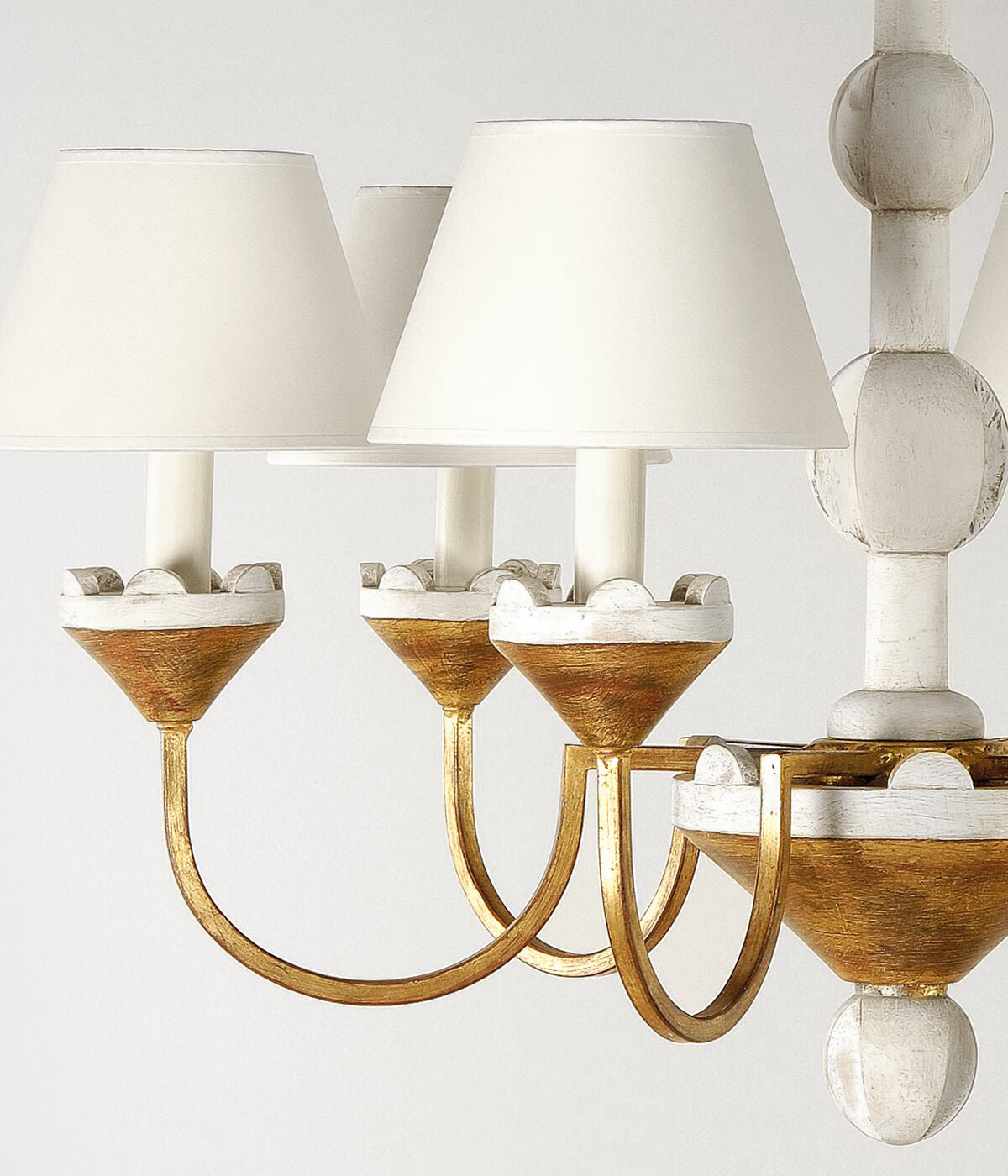 Quest Elegance Vintage Metal Fabric Chandelier - Lamp Copper