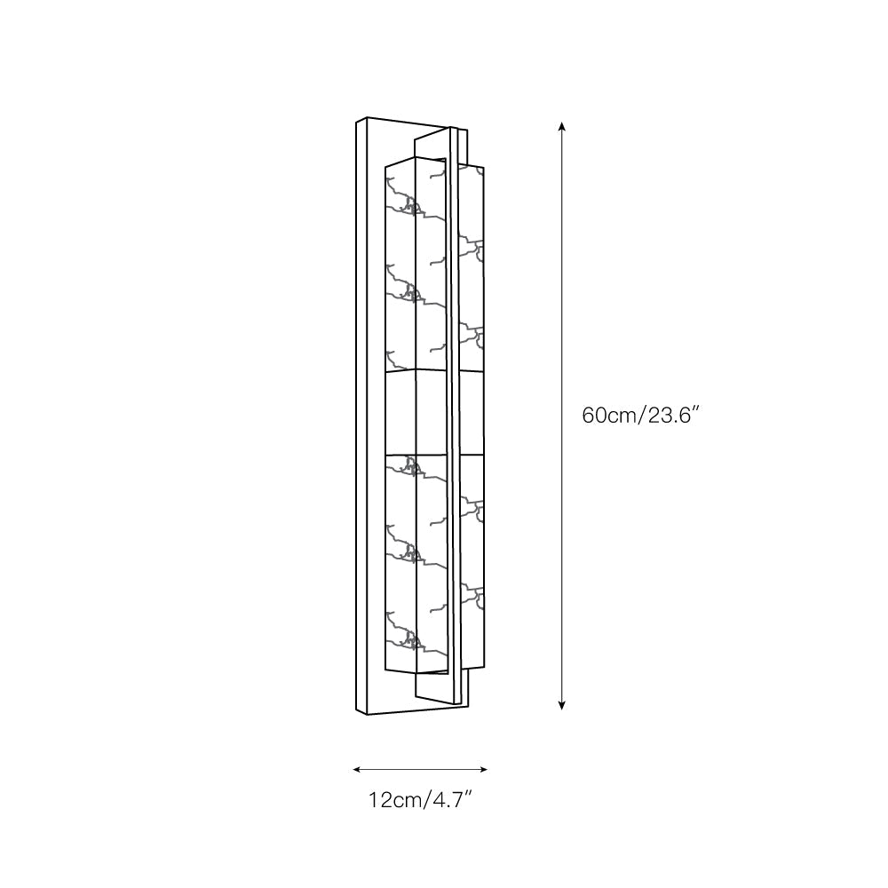 Yale LED Modern Minimalist Brass Alabaster Sconce Wall Lamp - Lamp Copper