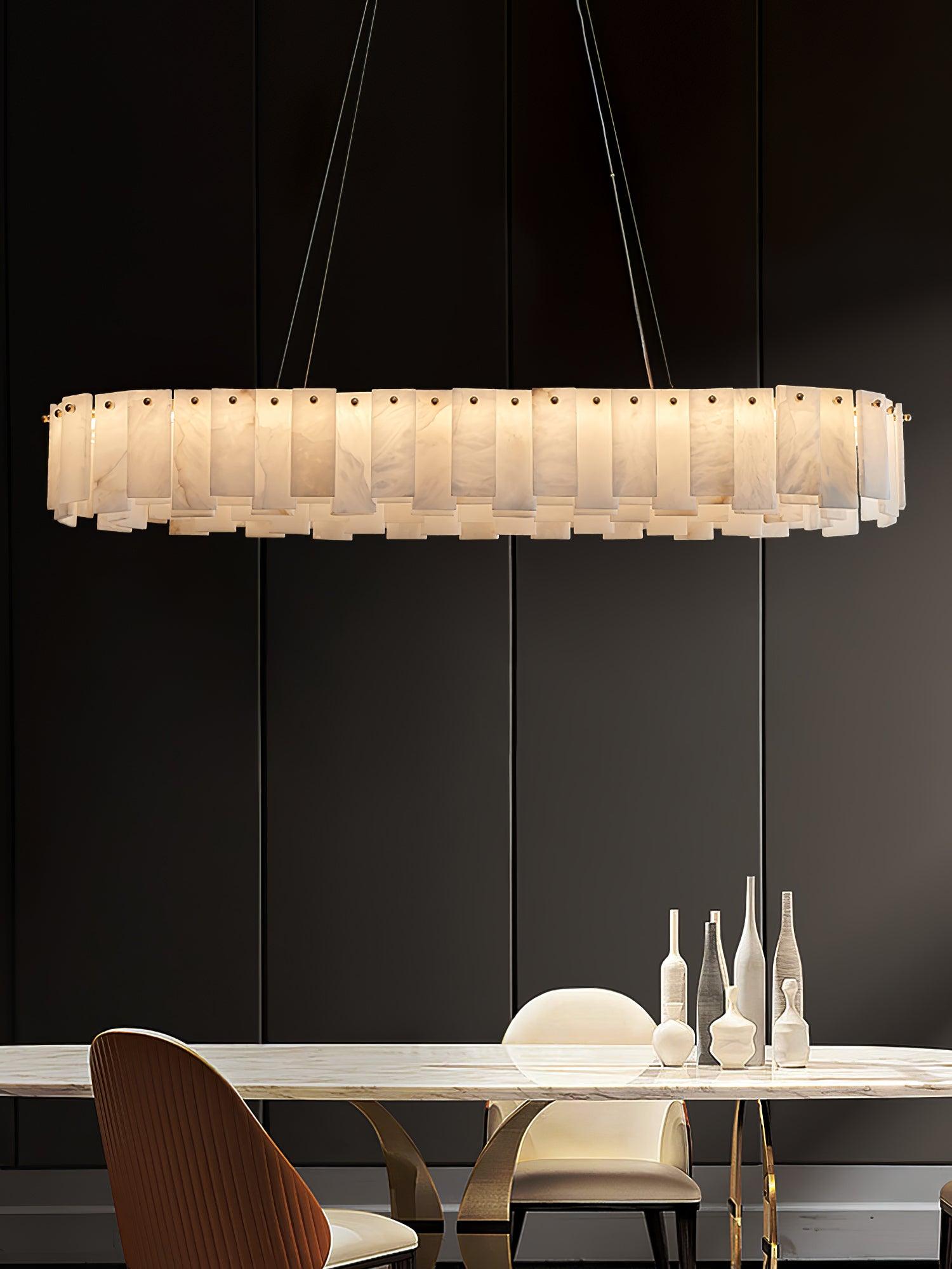 Vodore Alabaster Pendant Light Chandelier - Letslighting