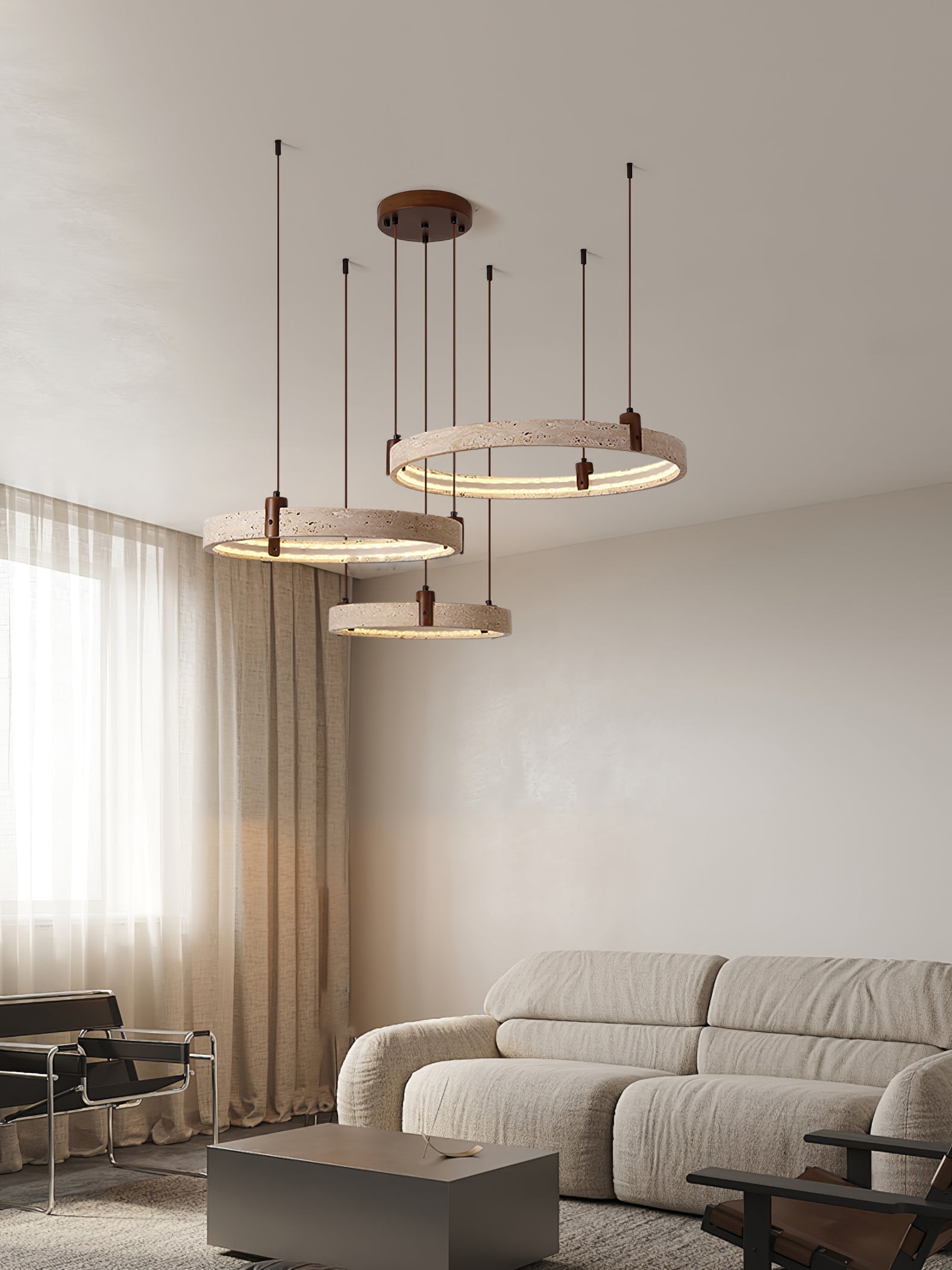 Orvinir Travertine Chandelier - Letslighting