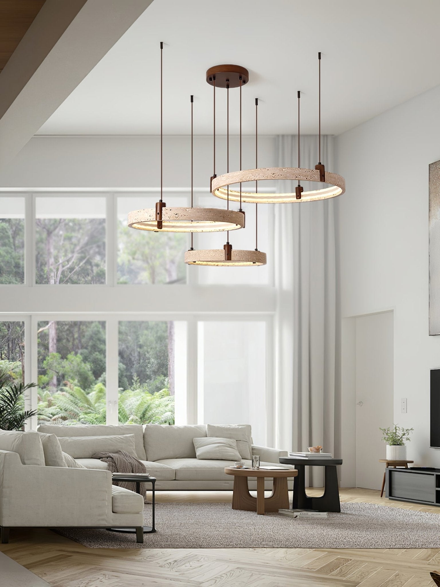 Orvinir Travertine Chandelier - Letslighting