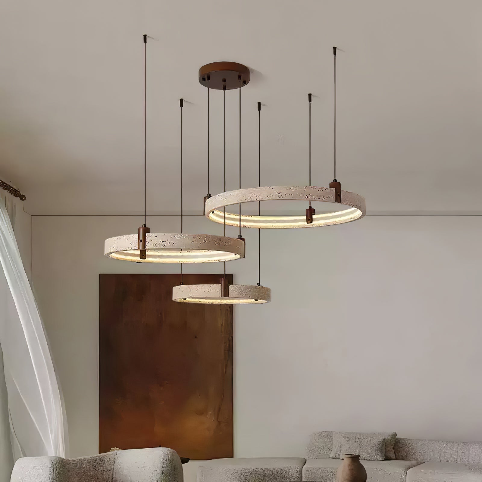 Orvinir Travertine Chandelier - Letslighting