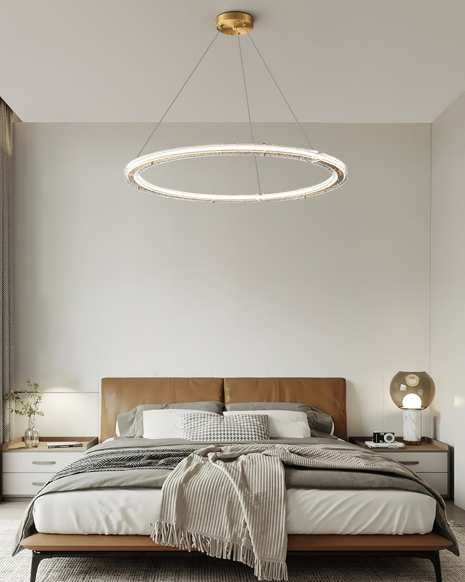 Lunara Dual-Ring Crystal Chandelier - Letslighting