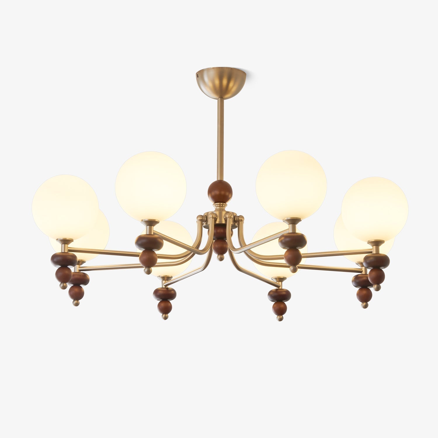 Celestial Sphere Walnut Chandelier - Letslighting