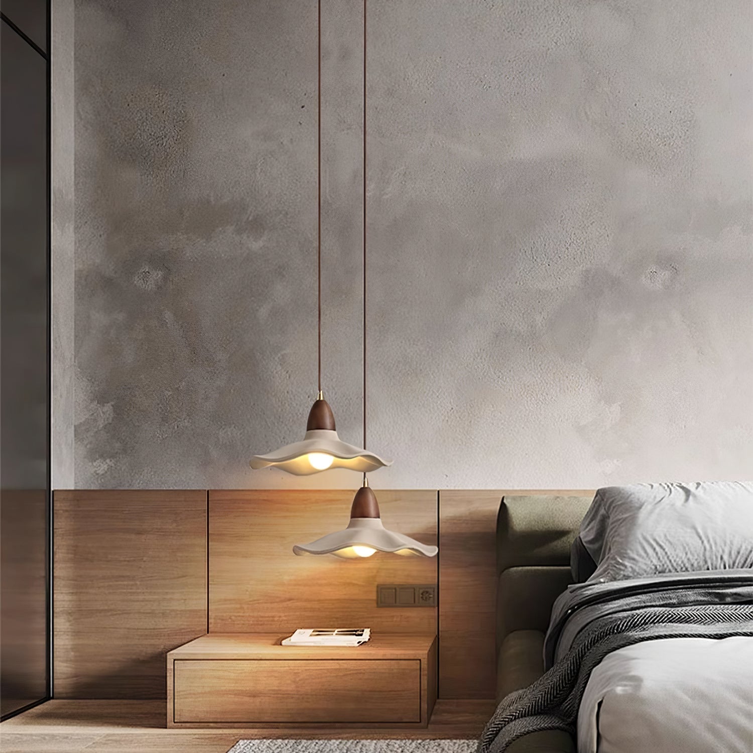 Cement Wave Pendant Light - Letslighting