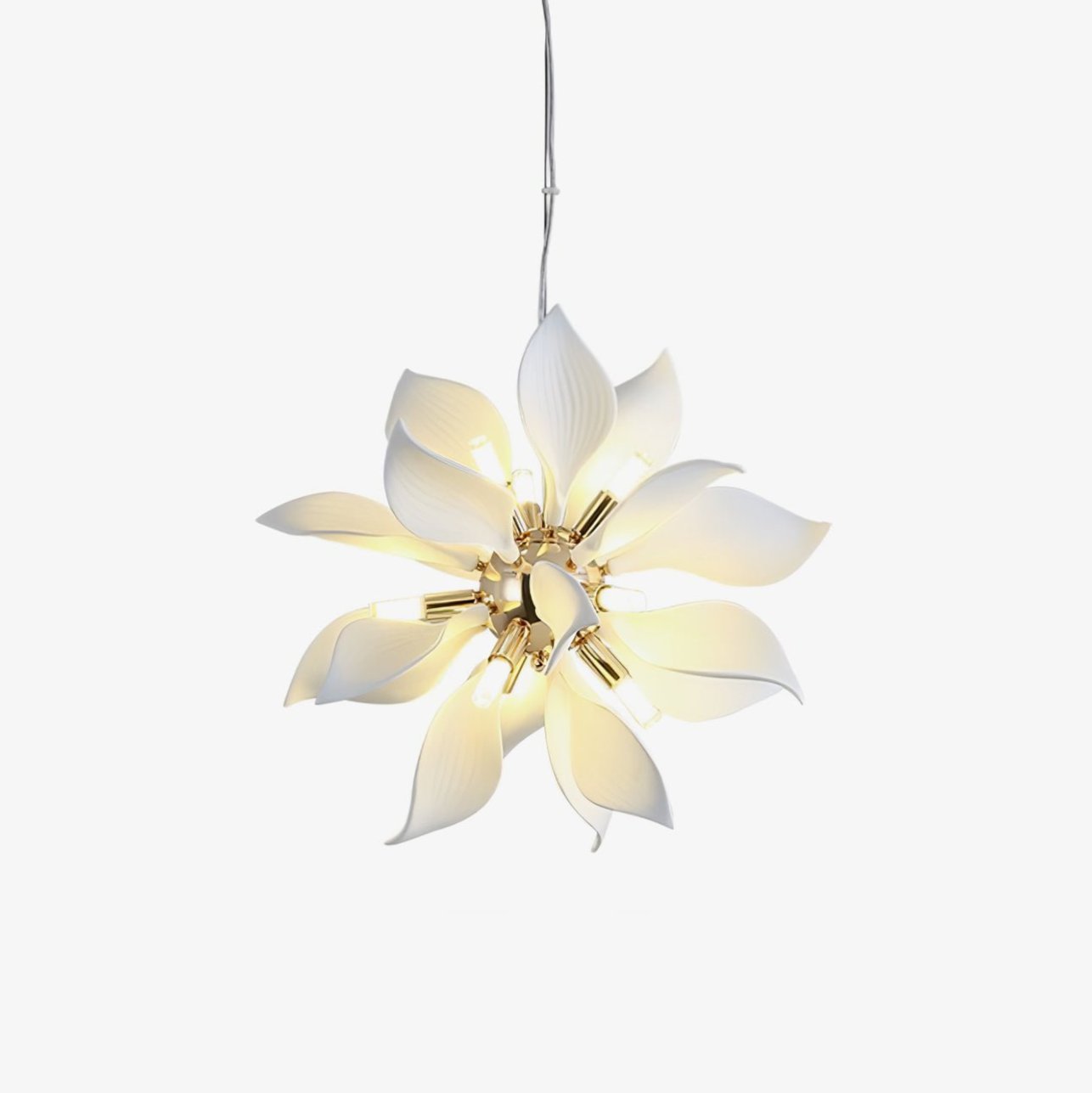 Ceramic Petals Blooming Chandelier - Letslighting