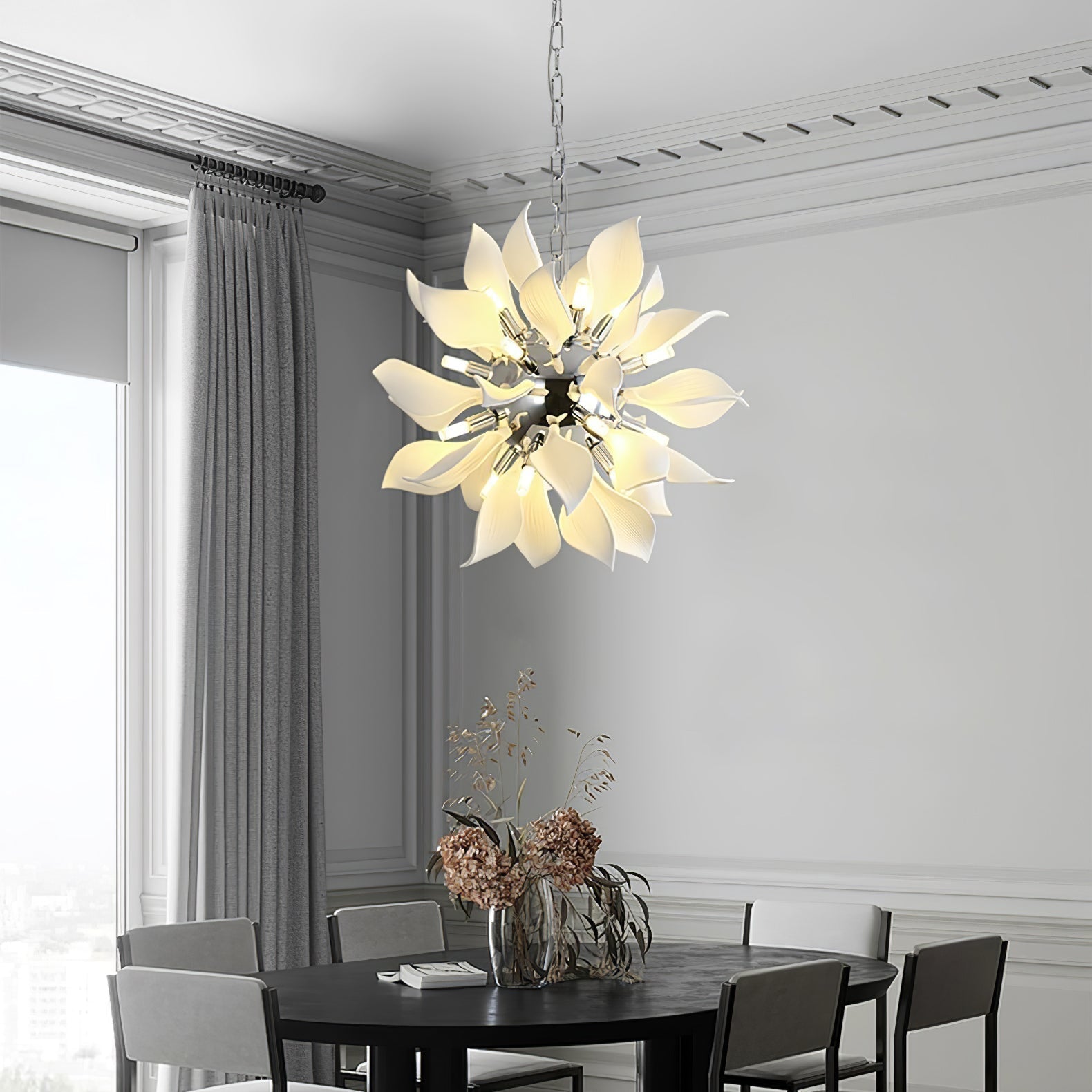 Ceramic Petals Blooming Chandelier - Letslighting