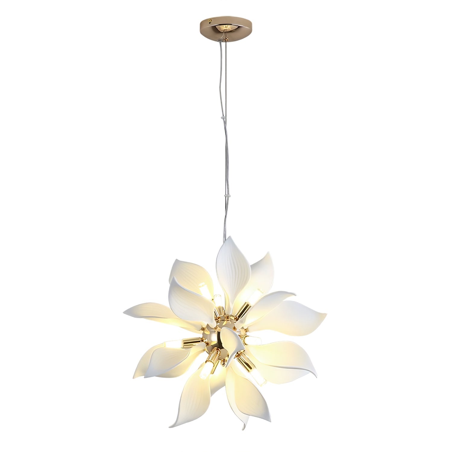 Ceramic Petals Blooming Chandelier - Letslighting