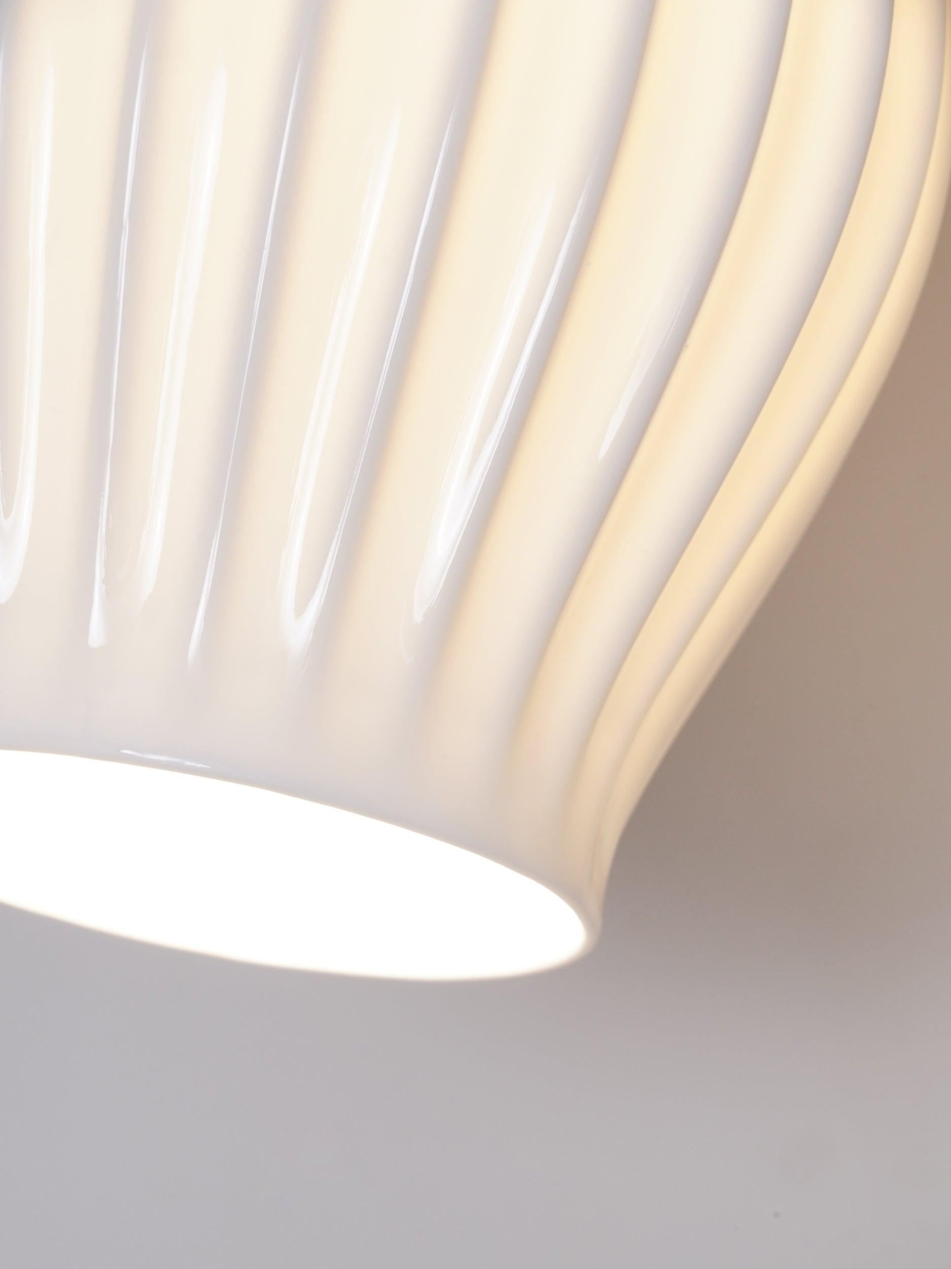 Zotalisra Modern Minimalist Ribbed Ceramic Wall light - Letslighting