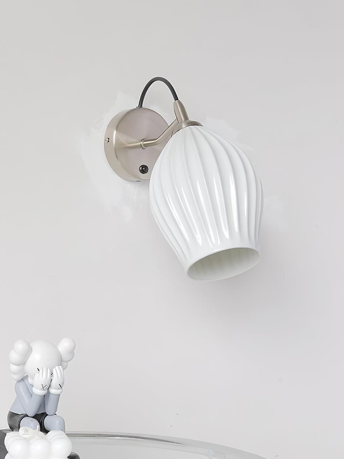 Zotalisra Modern Minimalist Ribbed Ceramic Wall light - Letslighting