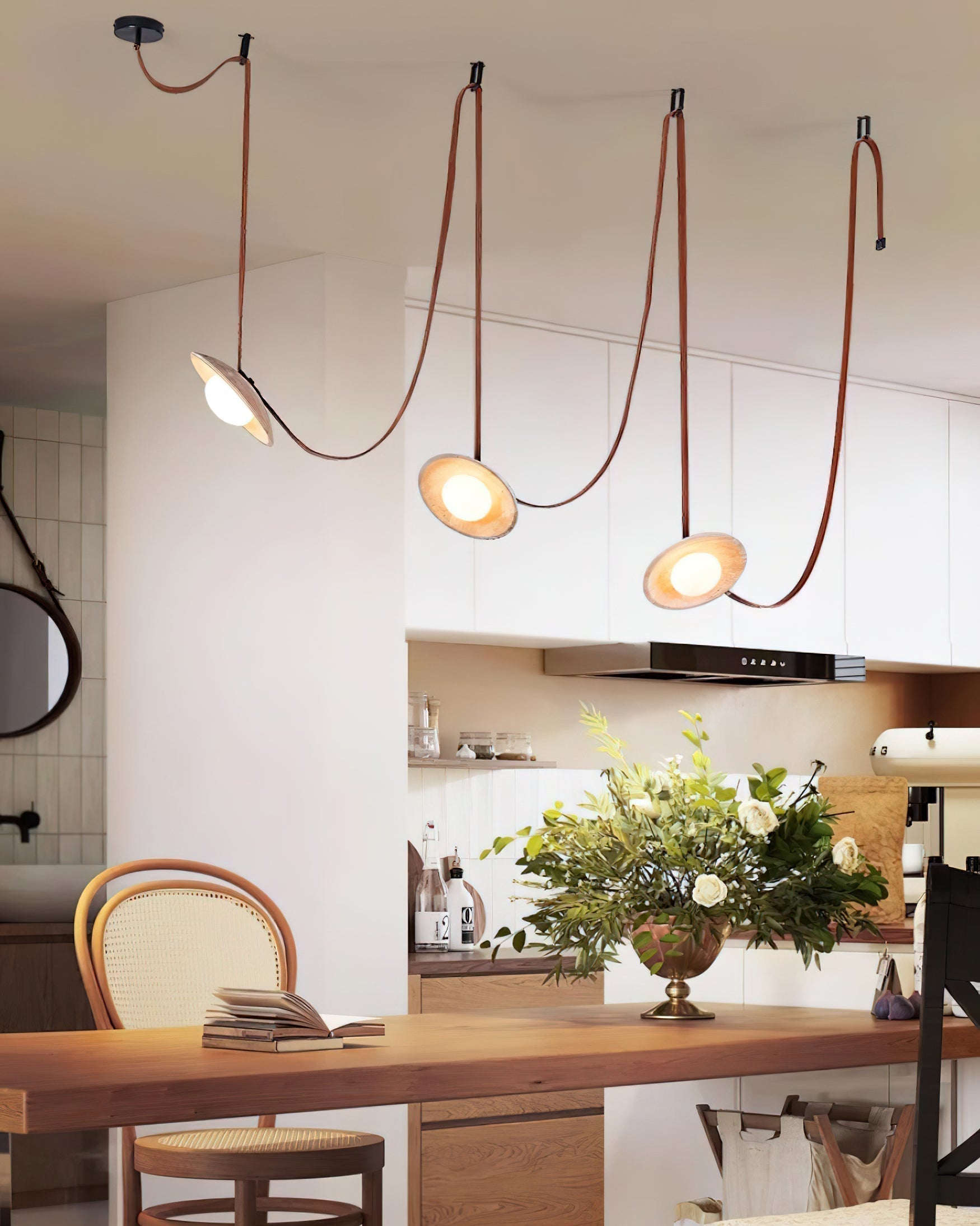 Ritta Chandelier Travertine Multi-Pendant - Letslighting