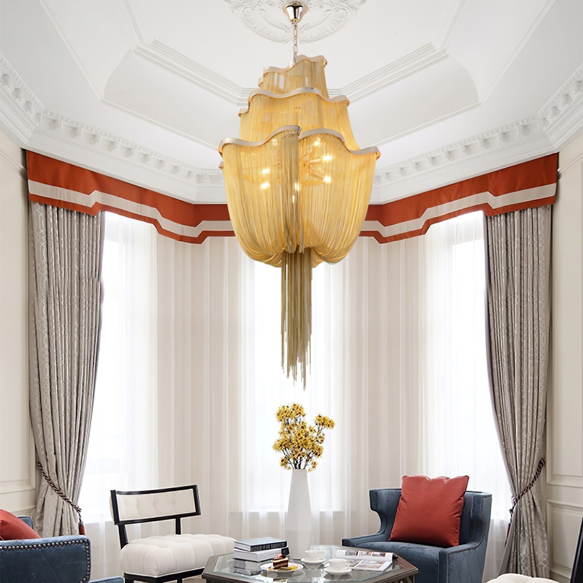 Chains Shimmering Chandelier - Letslighting