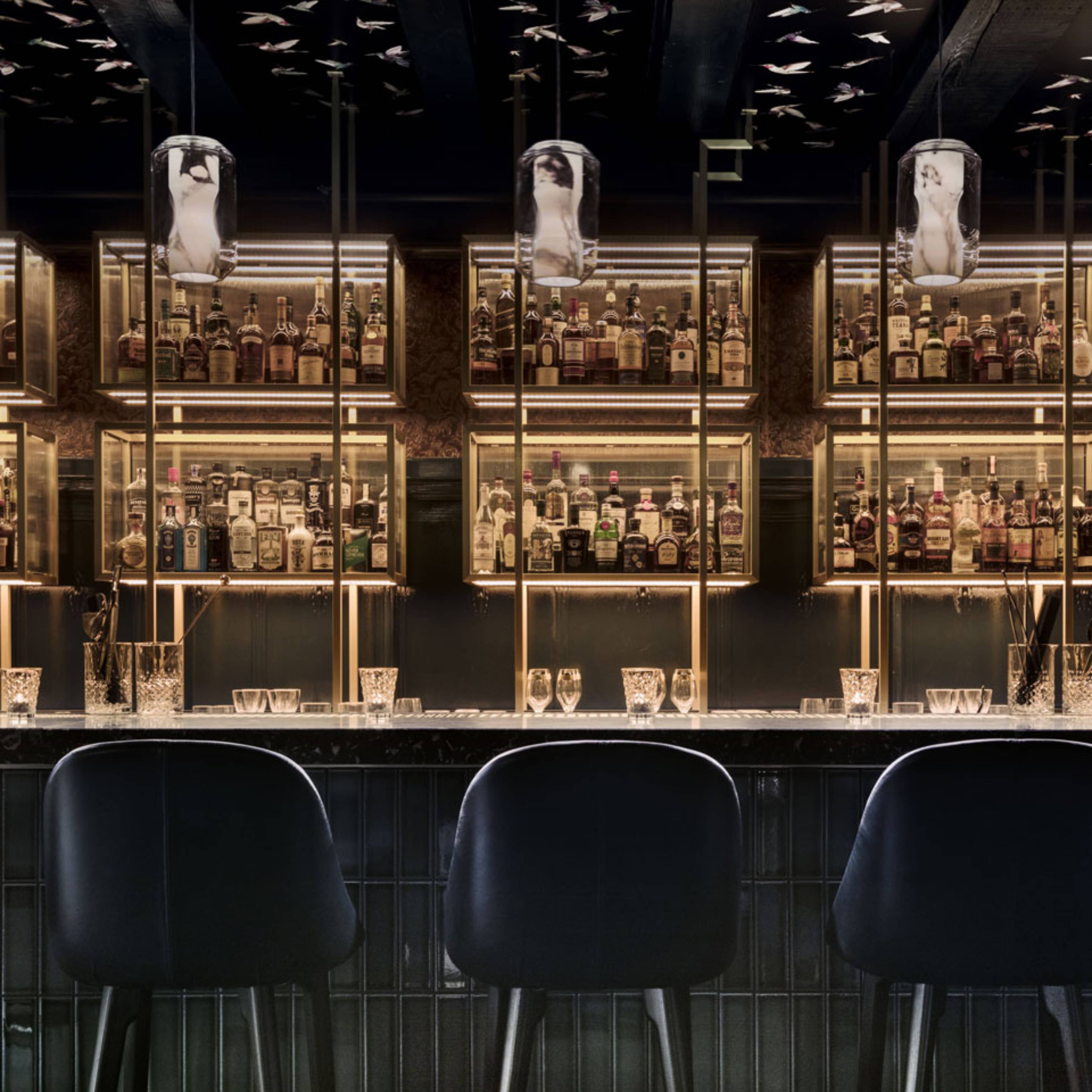 Allirila Modern Minimalist Alabaster Glass Pendant Lamp - Lamp Copper