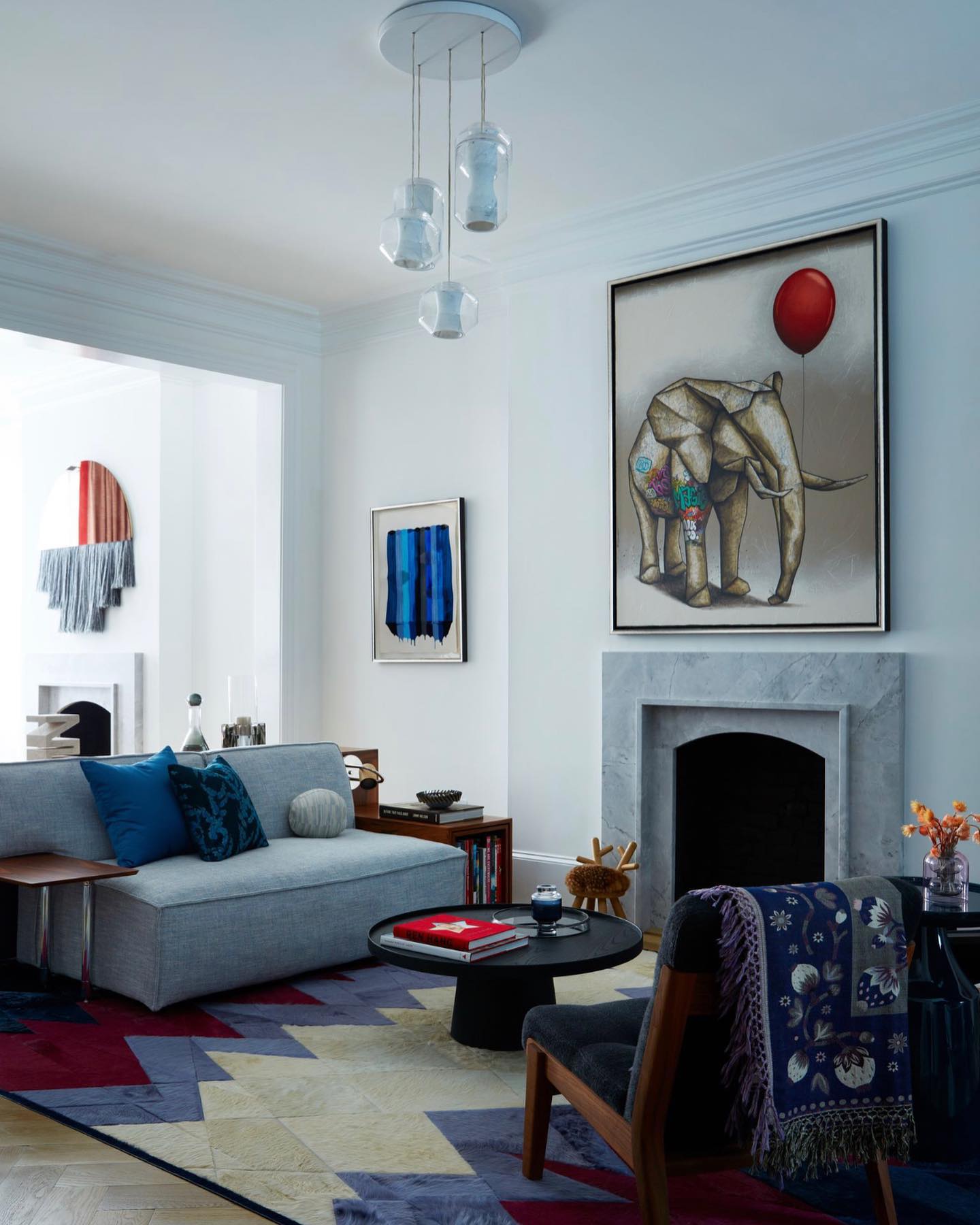 Allirila Modern Minimalist Alabaster Glass Pendant Lamp - Lamp Copper